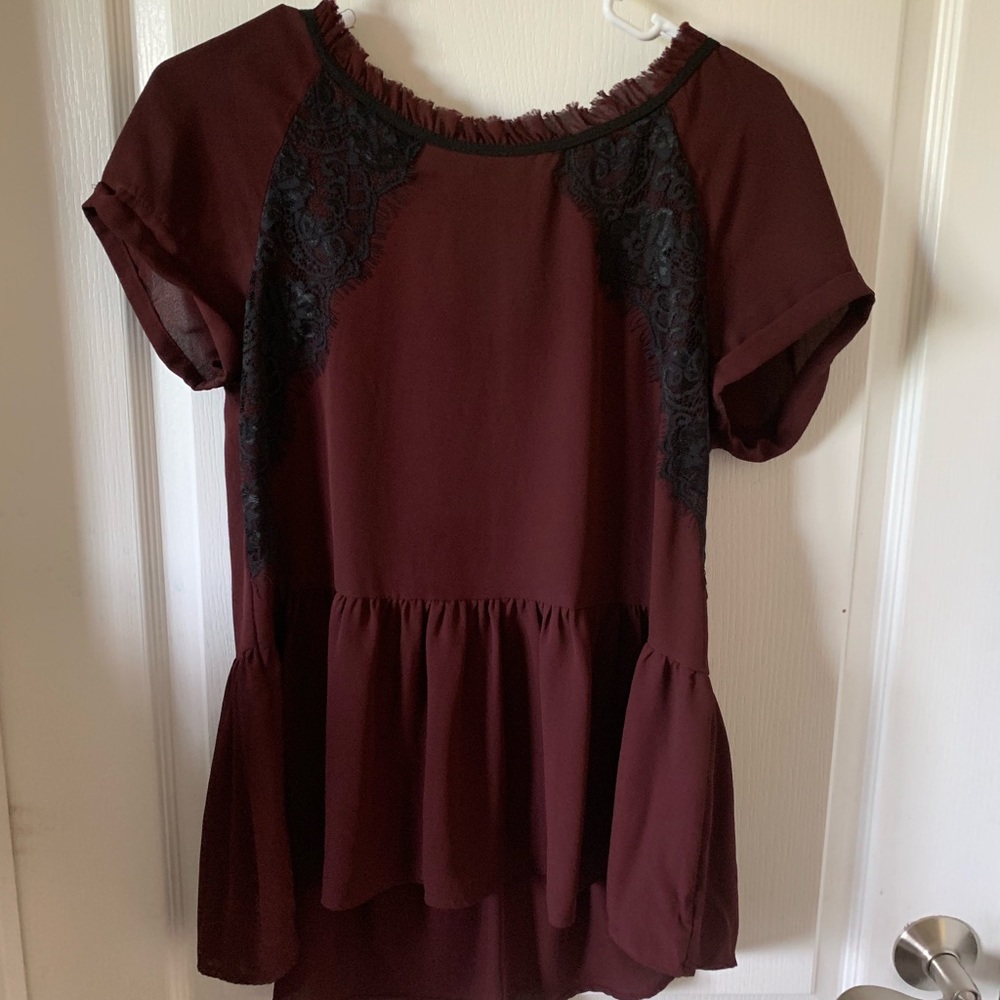 Maroon blouse